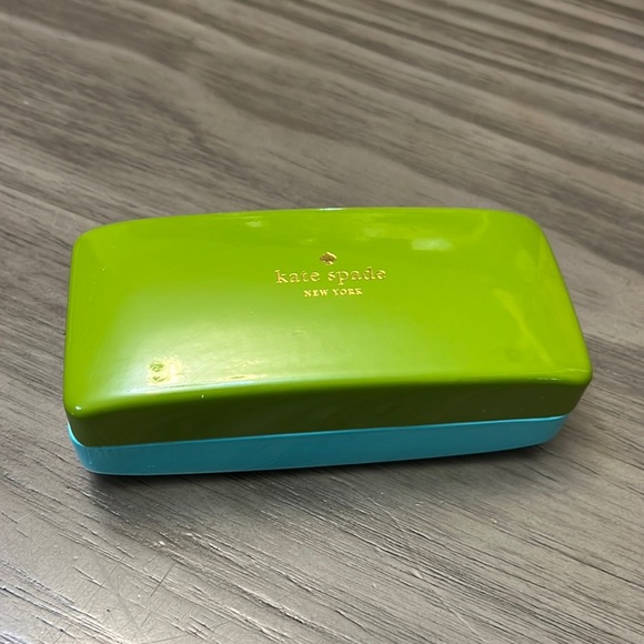 KATE SPADE SUNGLASS  CASE BLUE & GREEN - Picture 1 of 12